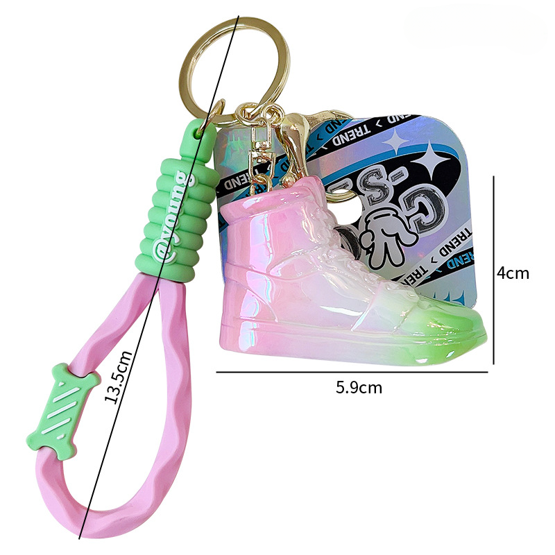 Wholesale Colorful Acrylic Shoe Keychain